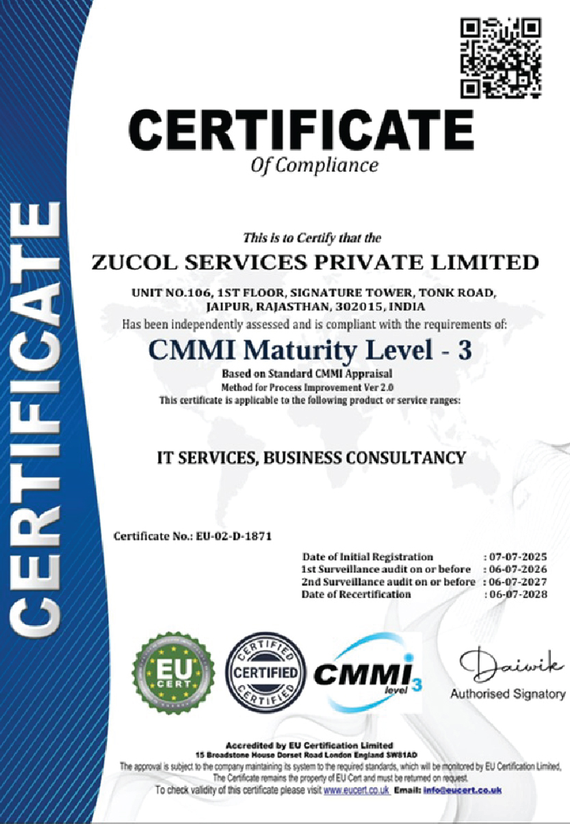 Zucol Certification 1